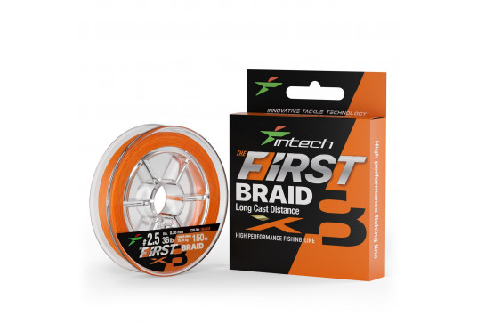  Braid Fishing Line Intech First BRAID X8 Orange